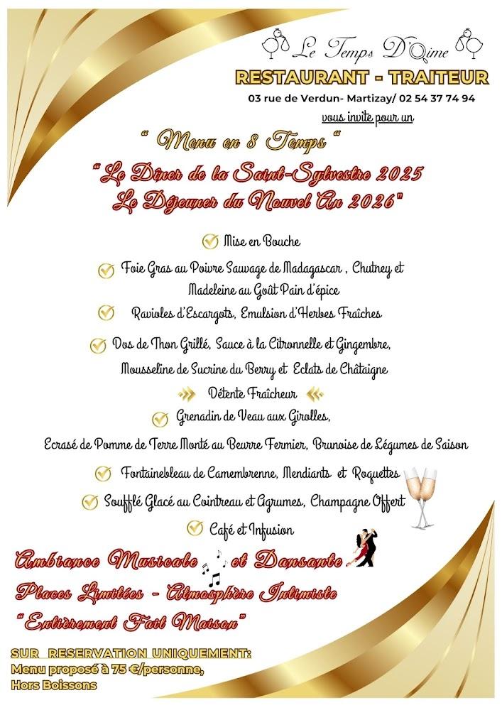 Restaurant Le Temps D'Aime - Menu Image 3